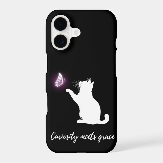 Curiosity meets grace iphone case (Back)