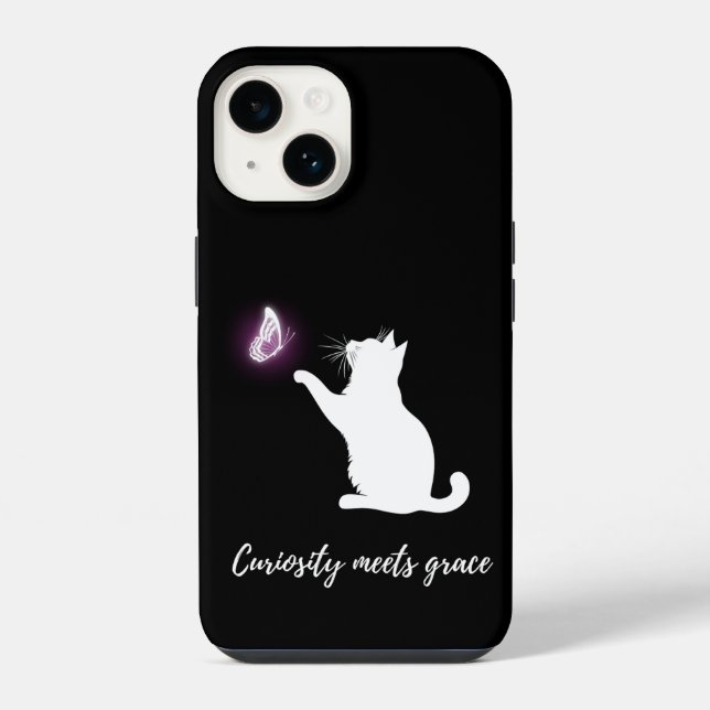 Curiosity meets grace iphone case (Back)