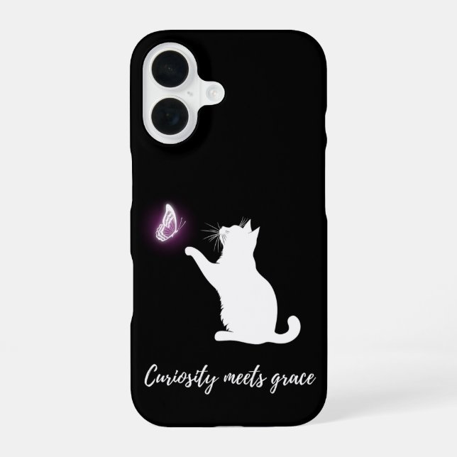 Curiosity meets grace iphone case (Back)