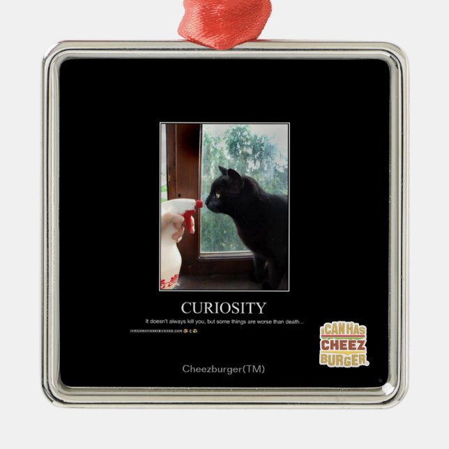 Curiosity Metal Ornament (Front)