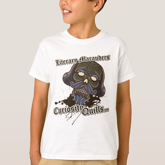 Curiosity Quills Press Literary Marauder Design T-Shirt (Front)