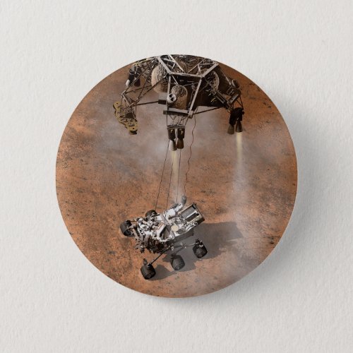 Curiosity Rover Landing On The Martian Surface Button