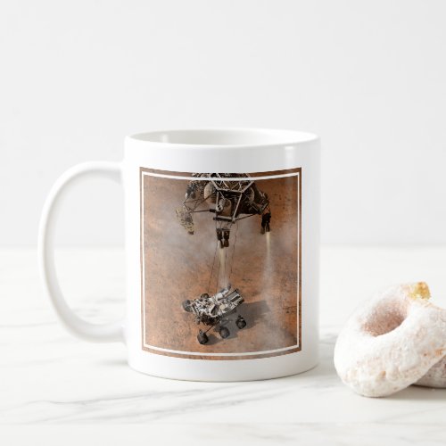 Curiosity Rover Landing On The Martian Surface Coffee Mug