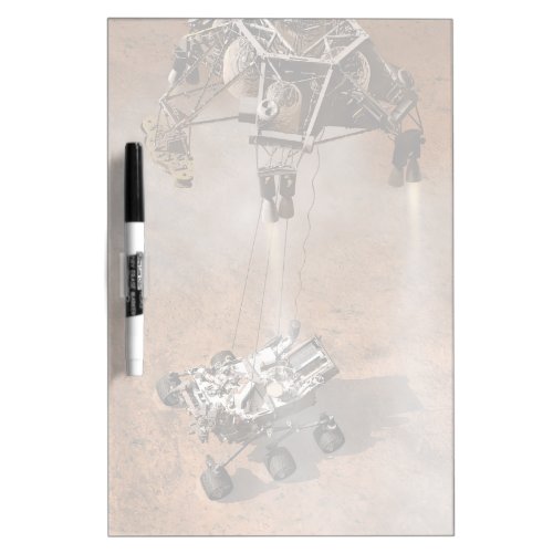 Curiosity Rover Landing On The Martian Surface Dry Erase Board