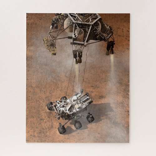 Curiosity Rover Landing On The Martian Surface Jigsaw Puzzle