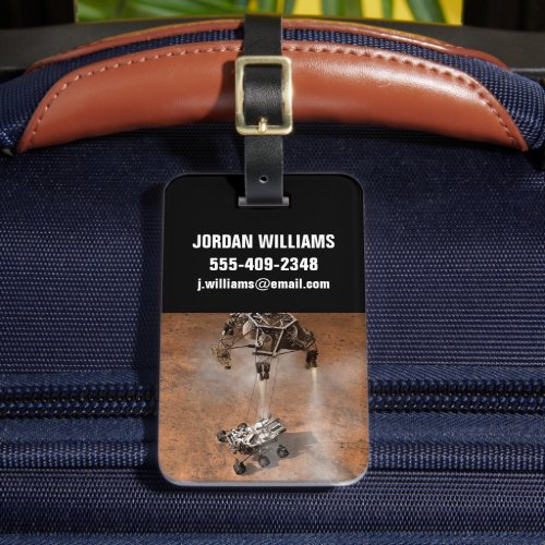 Curiosity Rover Landing On The Martian Surface Luggage Tag