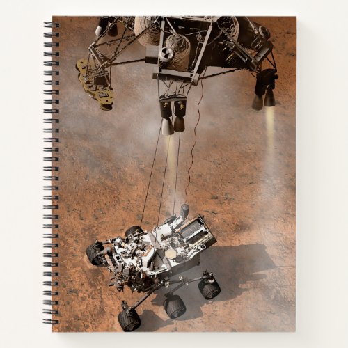Curiosity Rover Landing On The Martian Surface Notebook