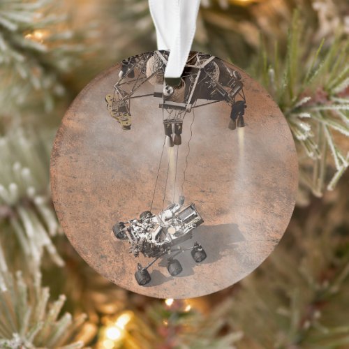 Curiosity Rover Landing On The Martian Surface Ornament
