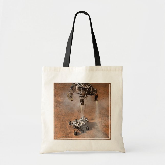 Curiosity Rover Landing On The Martian Surface. Tote Bag (Front)