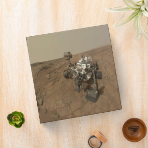 Curiosity Rover On The Surface Of Mars. 3 Ring Binder