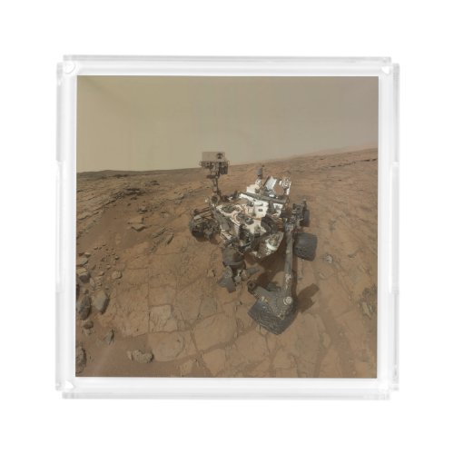 Curiosity Rover On The Surface Of Mars Acrylic Tray