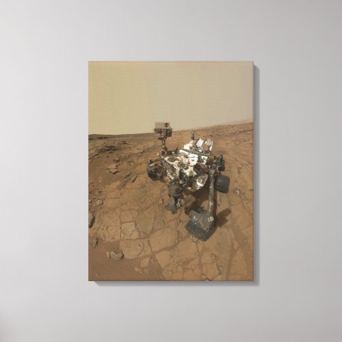 Curiosity Rover On The Surface Of Mars Canvas Print