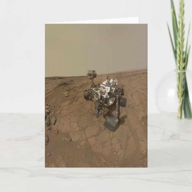 Curiosity Rover On The Surface Of Mars. Card (Front)