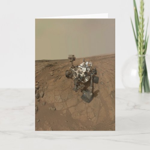 Curiosity Rover On The Surface Of Mars Card