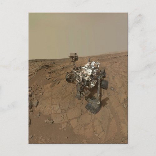 Curiosity Rover On The Surface Of Mars Postcard