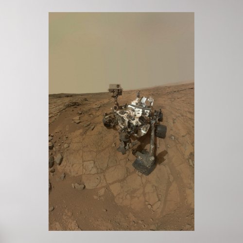 Curiosity Rover On The Surface Of Mars Poster