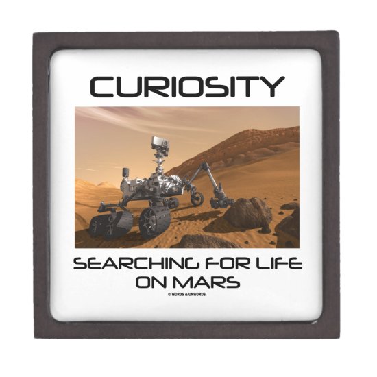 Curiosity Searching For Life On Mars (Mars Rover) Jewelry Box