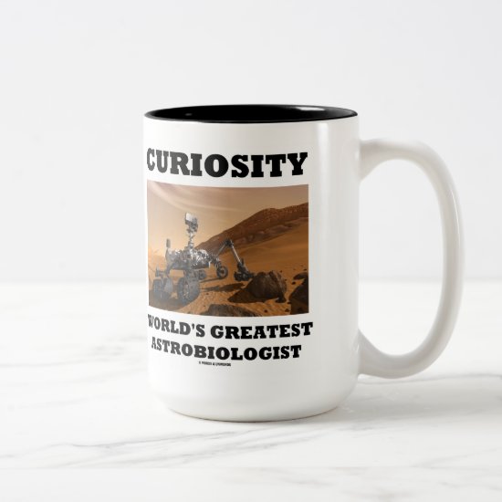 Curiosity World's Greatest Astrobiologist (Rover) Two-Tone Coffee Mug
