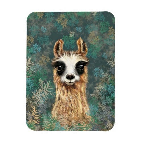 Curious Baby Llama _ Cute Magnet