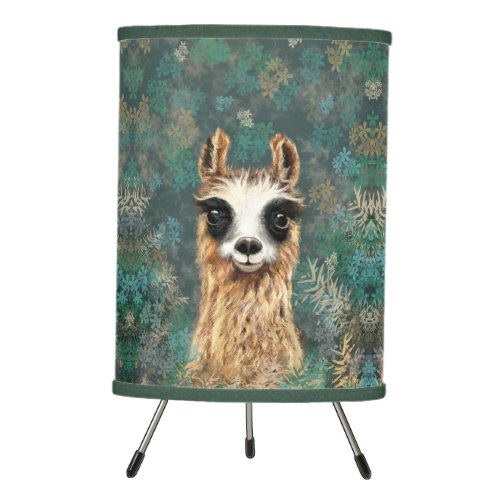 Curious Baby Llama _ Cute Tripod Lamp