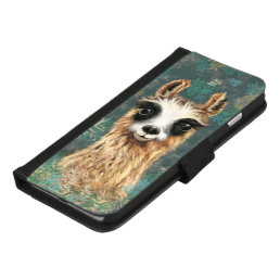 Curious Baby Llama iPhone 8/7 Plus Wallet Case