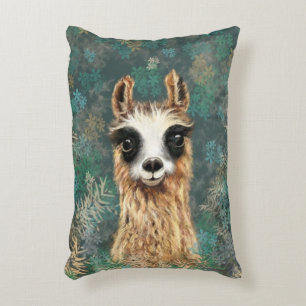 Curious Baby Llama - Sweet Accent Pillow