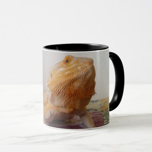 Curious Bearded Dragon Photo Design Funny Mug