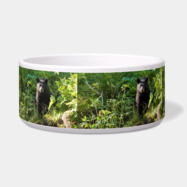 Curious Black Bear Bowl (Left)