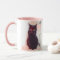 Curious Black Cat mug