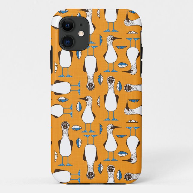 Curious Blue-footed bird - iPhone / iPad case (Back)
