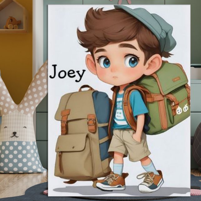 Curious Boy Learning Adventures Comic AI Art  Poster (Creator Uploaded)