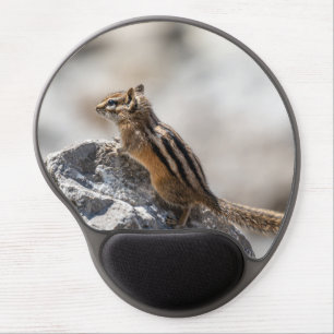 Curious Brown Chipmunk in Alberta Gel Mouse Pad