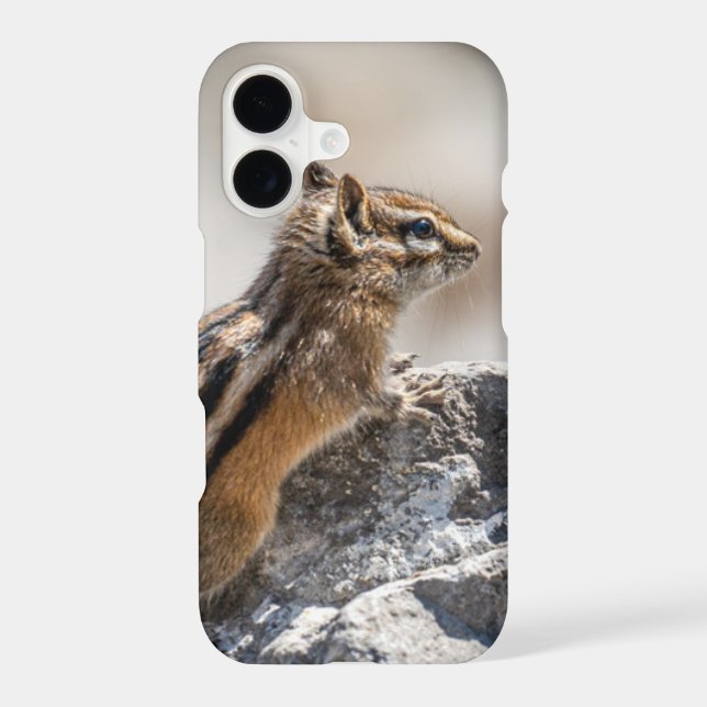 Curious Brown Chipmunk in Nature Case-Mate iPhone Case (Back)