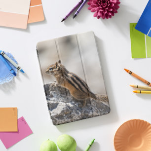 Curious Brown Chipmunk in Nature iPad Pro Cover