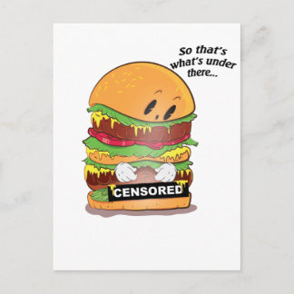 Curious Burger Postcard
