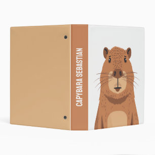 Curious Capybara Portrait Mini Binder