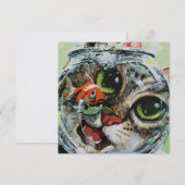 Curious Cat & Cautious Goldfish (Front/Back)