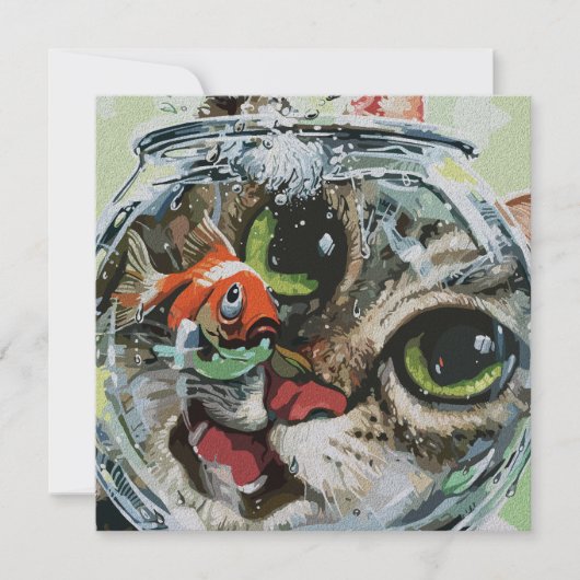 Curious Cat & Cautious Goldfish (Front)