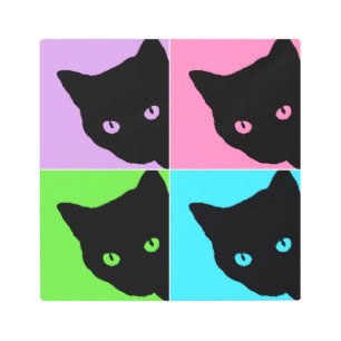 Curious Cat Metal Wall Art