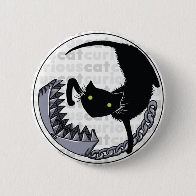 Curious Cat with Trap Button (Front)