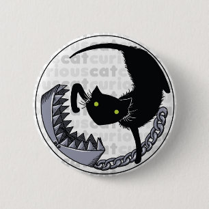Curious Cat with Trap Button