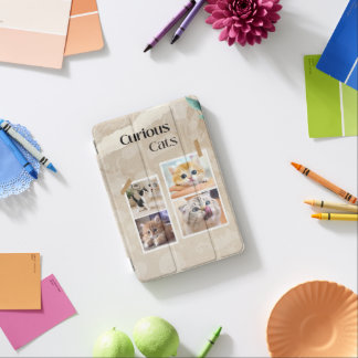 Curious Cats Collage iPad Mini Cover