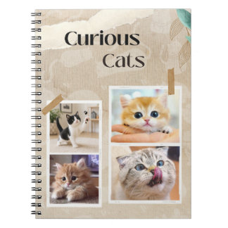 Curious Cats Collage Notebook