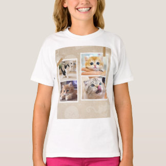 Curious Cats Collage T-Shirt
