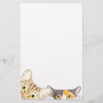 Curious Cats Stationery by Autumn_Sunrise at Zazzle