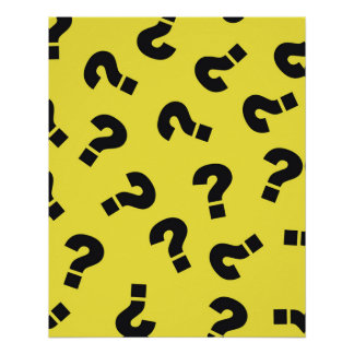 Curious Chaos – Minimalist Question Mark Poster