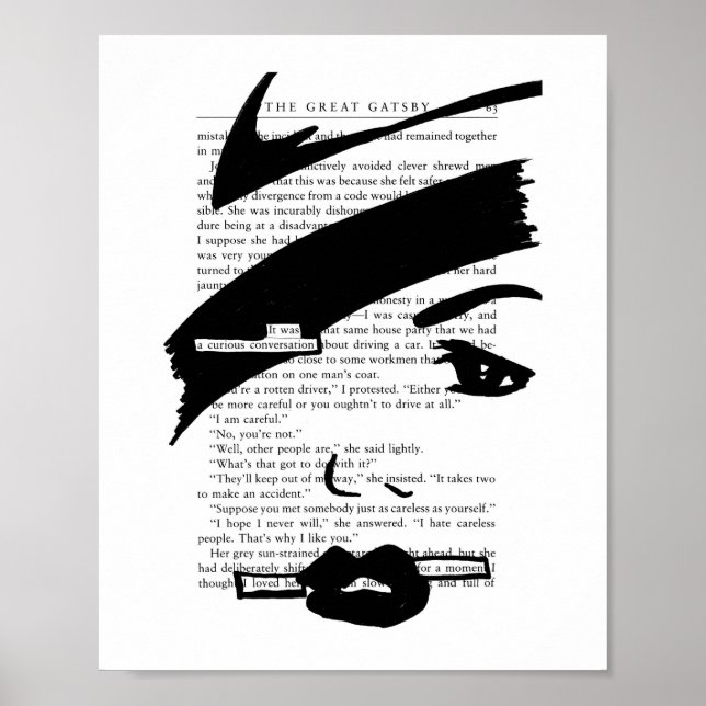 Curious Conversation (The Great Gatsby) Poster (Front)