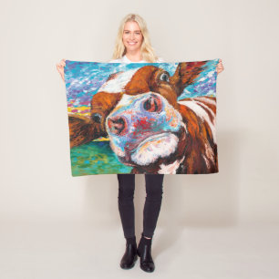 Curious Cow Blanket