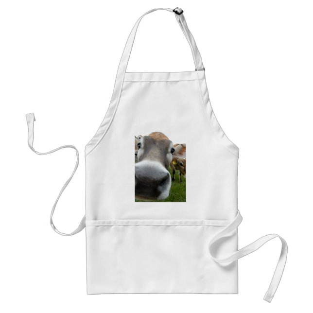 Curious cows adult apron (Front)