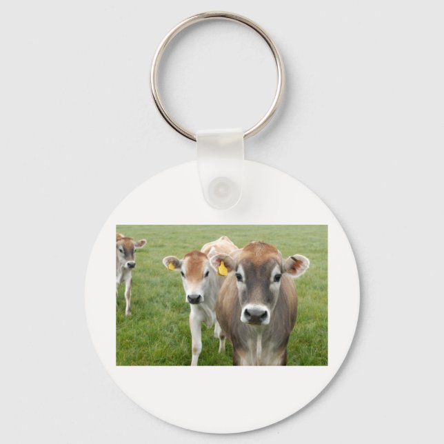 Curious cows keychain (Front)